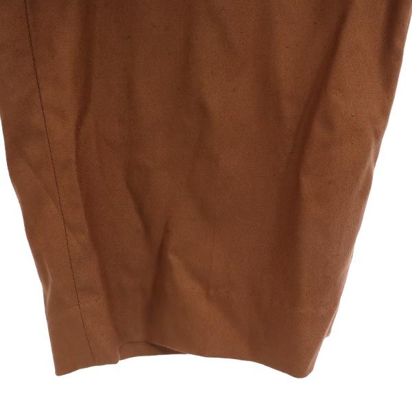 YLEVE Wide Tapered Pants with Belt Brown Size 1