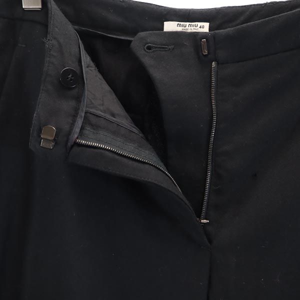 MIUMIU Italian Wool Pants Black Size 40