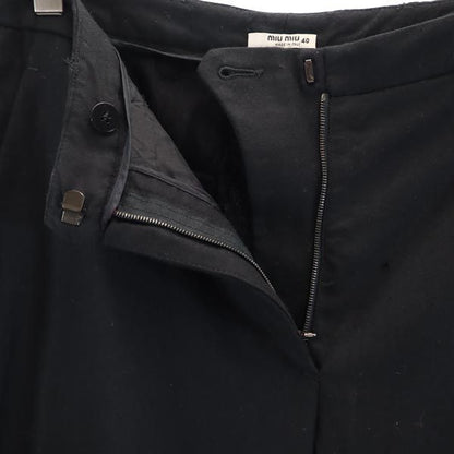 MIUMIU Italian Wool Pants Black Size 40
