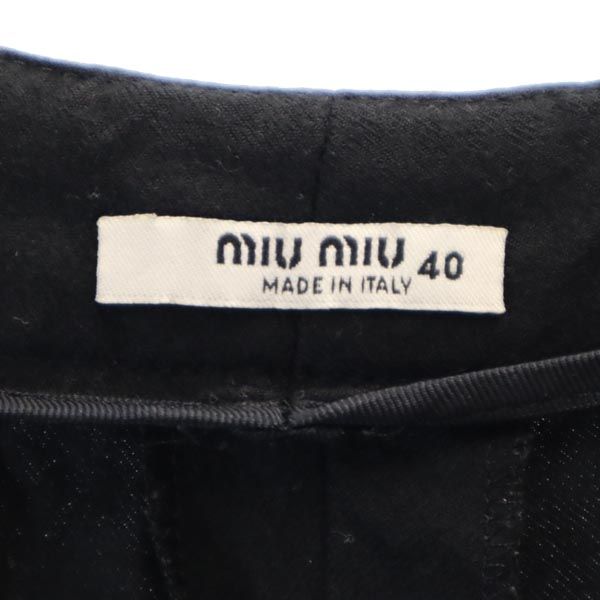 MIUMIU Italian Wool Pants Black Size 40