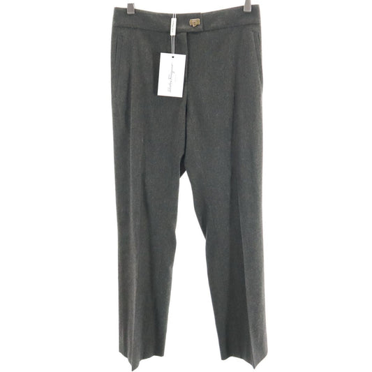 Salvatore Ferragamo Wool Blend Slacks Pants Gray Size 38