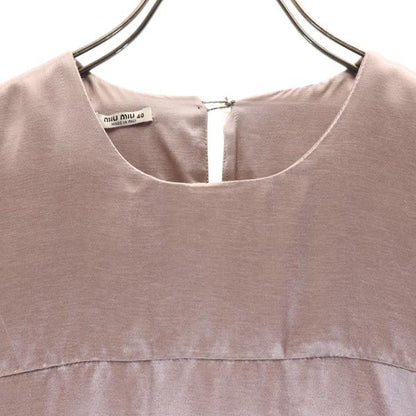 MIUMIU Italian Sleeveless Midi Dress Pink Size 40