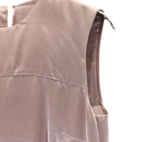 MIUMIU Italian Sleeveless Midi Dress Pink Size 40