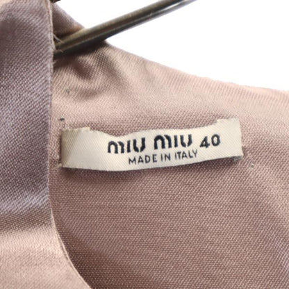 MIUMIU Italian Sleeveless Midi Dress Pink Size 40