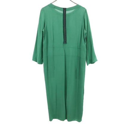 MARNI Green Italian Made Long Sleeve Dress Size 38