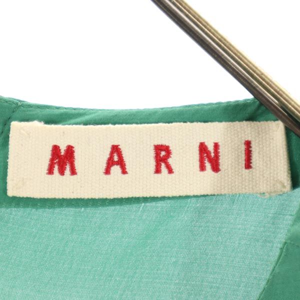 MARNI Green Italian Made Long Sleeve Dress Size 38