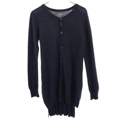 Yohji Yamamoto Black Cashmere Blend Long Cardigan Size 2