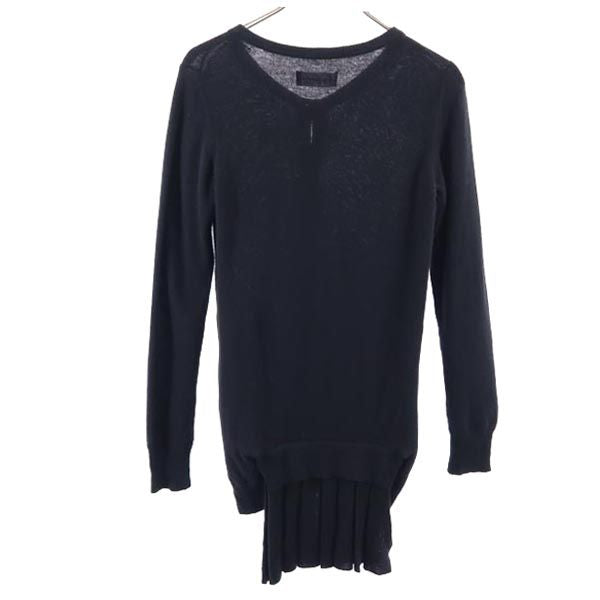 Yohji Yamamoto Black Cashmere Blend Long Cardigan Size 2