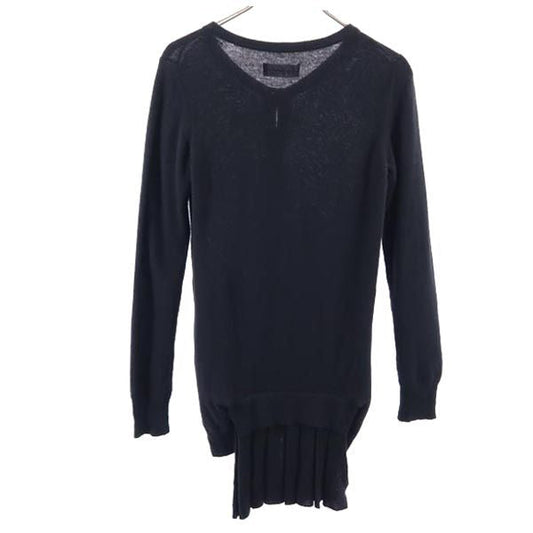 Yohji Yamamoto Black Cashmere Blend Long Cardigan Size 2