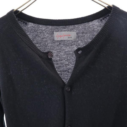 Yohji Yamamoto Black Cashmere Blend Long Cardigan Size 2