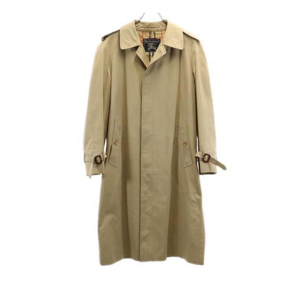 Burberrys 90s Vintage Beige Balmacaan Coat