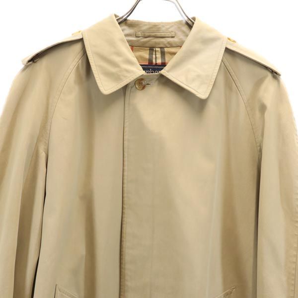 Burberrys 90s Vintage Beige Balmacaan Coat