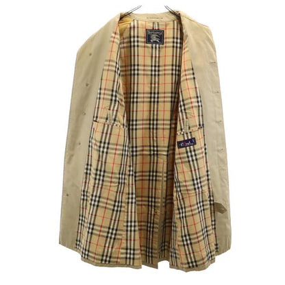 Burberrys 90s Vintage Beige Balmacaan Coat