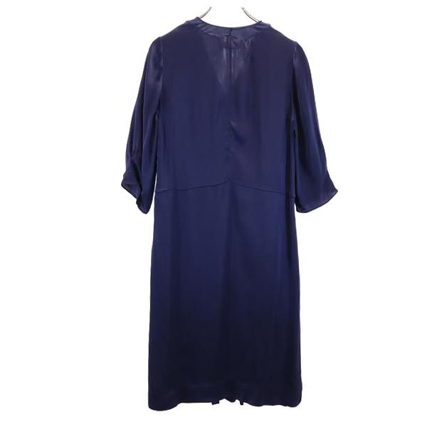 MARNI 3/4 Sleeve Midi Dress Blue Size 38