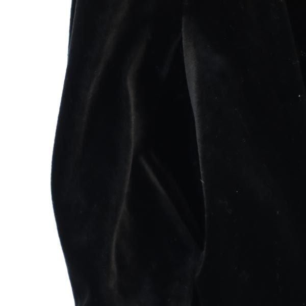 FOXEY Made in Japan Black Velour Sleeveless Dress Size 38