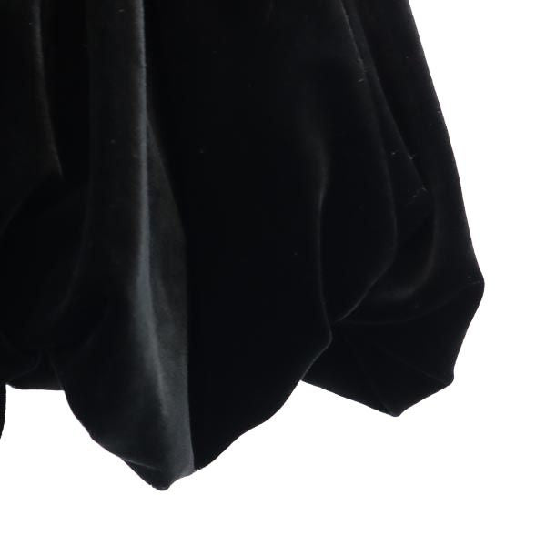 FOXEY Made in Japan Black Velour Sleeveless Dress Size 38