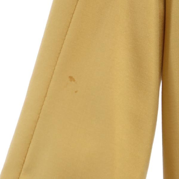 CELINE Yellow Long Sleeve Midi Dress Size 36