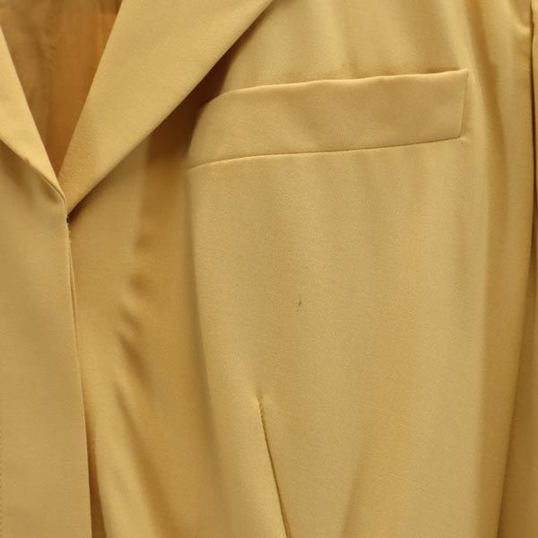 CELINE Yellow Long Sleeve Midi Dress Size 36