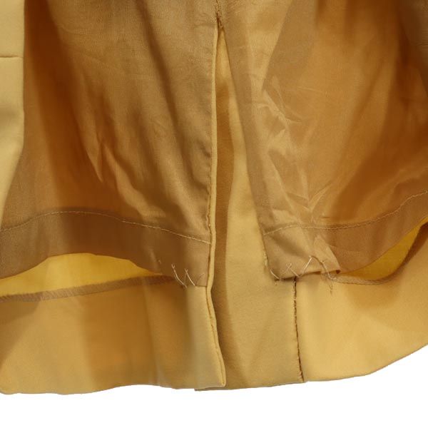 CELINE Yellow Long Sleeve Midi Dress Size 36