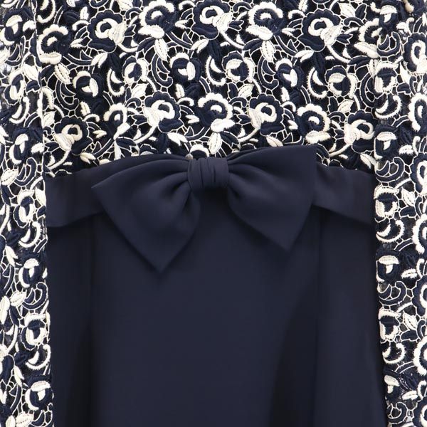 GIVENCHY Long Sleeve Navy Back Zip Midi Dress Size 10