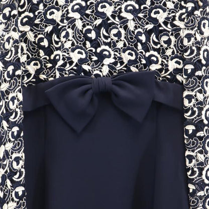 GIVENCHY Long Sleeve Navy Back Zip Midi Dress Size 10