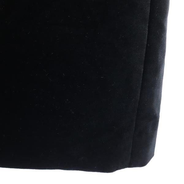 BALENCIAGA Black Velour-Style Short Sleeve Dress Size 40