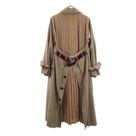 AMERI UNDRESSED Panel Design Coat Beige