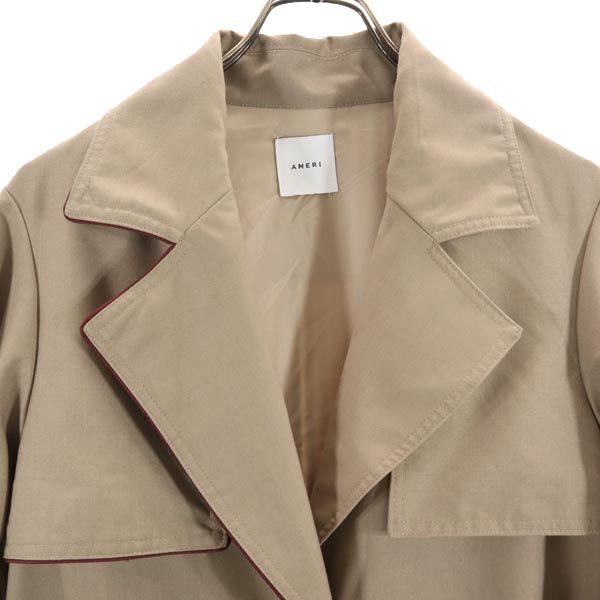 AMERI UNDRESSED Panel Design Coat Beige
