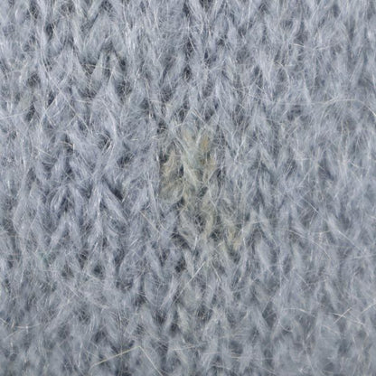 VINTAGE 80s Mohair Knit Long Sleeve Cardigan Blue Size L