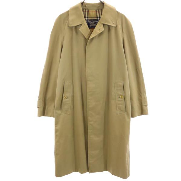 Burberrys 90s Old Beige Balmacaan Coat