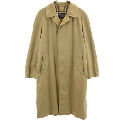 Burberrys 90s Old Beige Balmacaan Coat