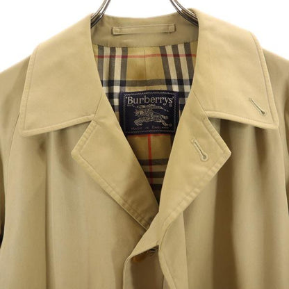 Burberrys 90s Old Beige Balmacaan Coat