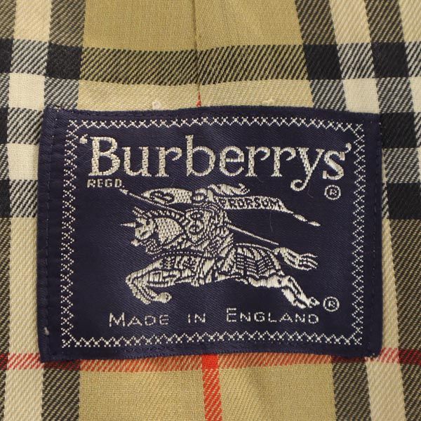 Burberrys 90s Old Beige Balmacaan Coat