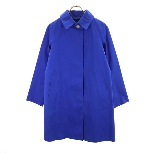 Mackintosh British Rubberized Balmacaan Coat Blue Size 32