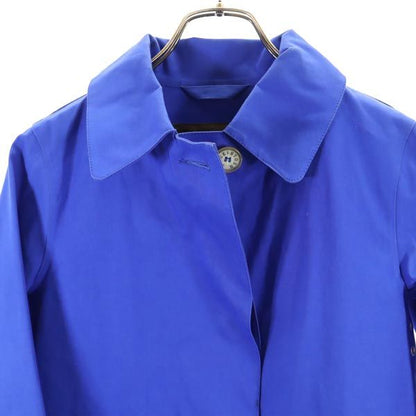 Mackintosh British Rubberized Balmacaan Coat Blue Size 32