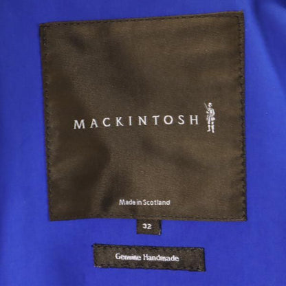 Mackintosh British Rubberized Balmacaan Coat Blue Size 32