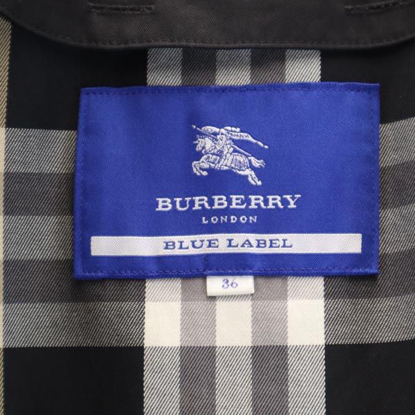 BURBERRY BLUE LABEL Black Trench Coat Size 36