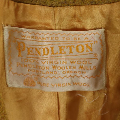 PENDLETON 70s Vintage Stand Coat Yellow
