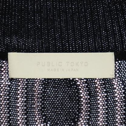 PUBLIC TOKYO Long Sleeve Wool Blend Dress Black Size FREE