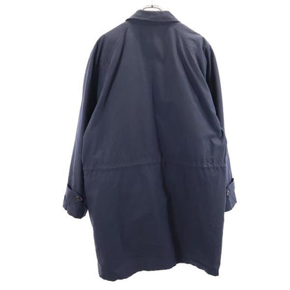 Burberrys 90s Japan Down Liner Balmacaan Coat Navy Size LA