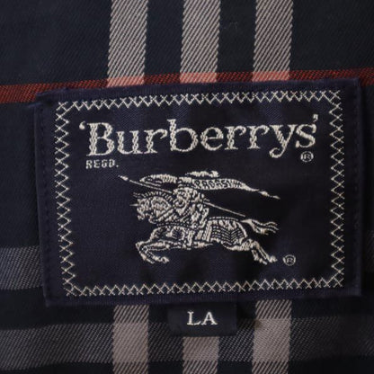 Burberrys 90s Japan Down Liner Balmacaan Coat Navy Size LA