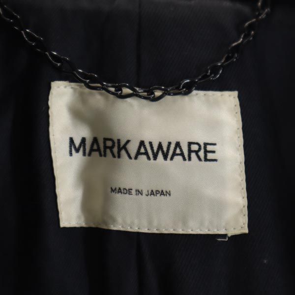 Markaware Japanese Balmacaan Coat Navy Size 2