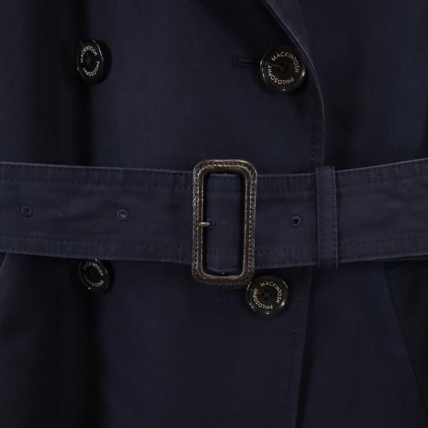 MACKINTOSH PHILOSOPHY Trench Coat Navy Size 36