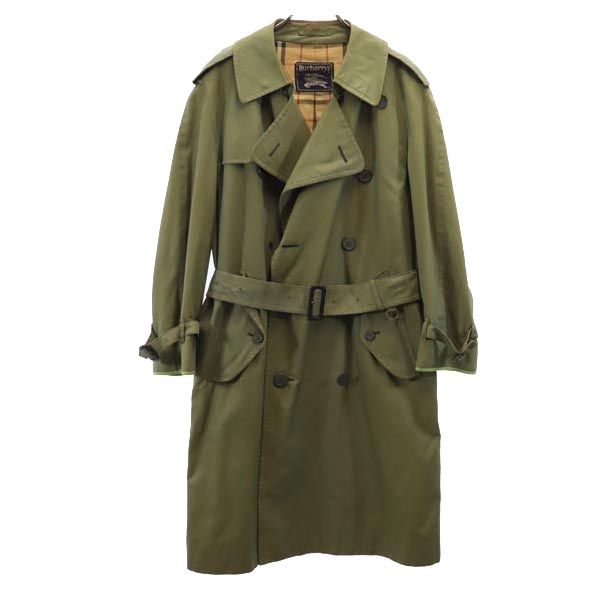 Burberrys 80s 90s Vintage Khaki Trench Coat Size L