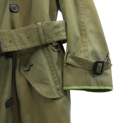 Burberrys 80s 90s Vintage Khaki Trench Coat Size L