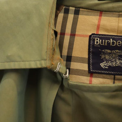 Burberrys 80s 90s Vintage Khaki Trench Coat Size L