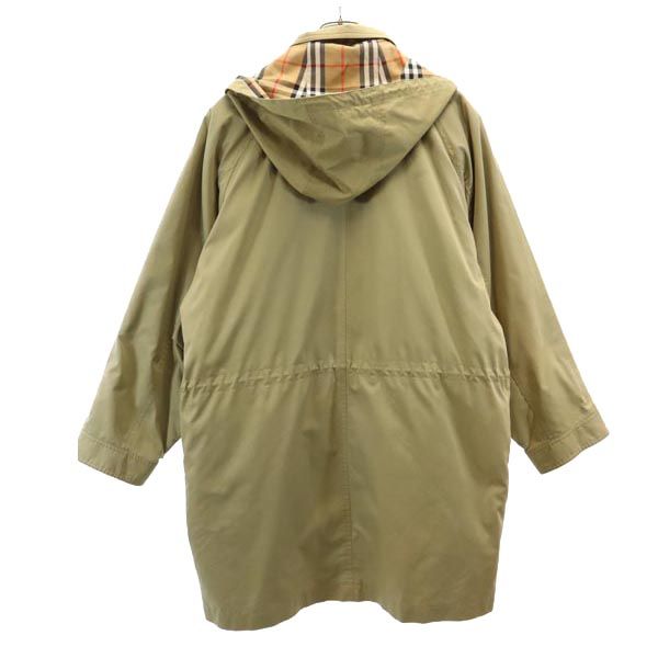 Burberrys 90s Vintage Lined Beige Balmacaan Coat Size L