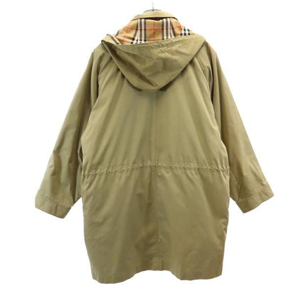 Burberrys 90s Vintage Lined Beige Balmacaan Coat Size L