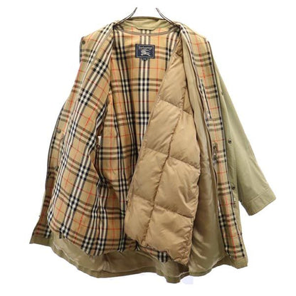Burberrys 90s Vintage Lined Beige Balmacaan Coat Size L