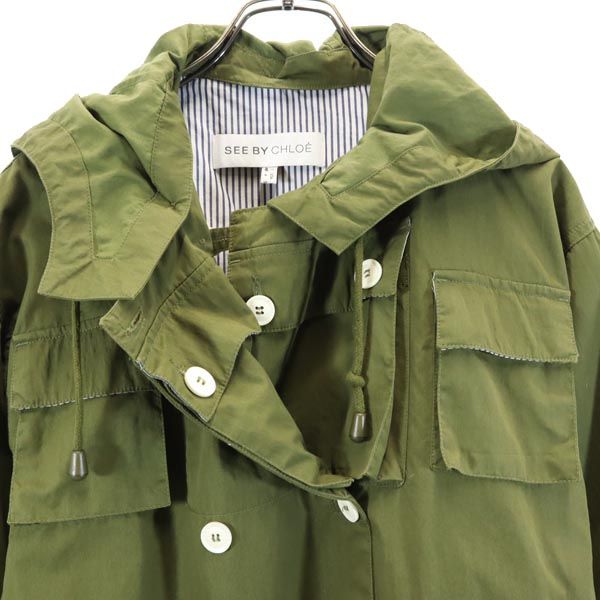 SEE BY CHLOE Mods Coat Khaki Size 4